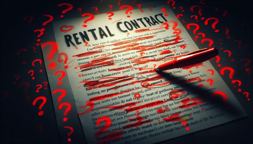 grammatically incorrect rental contract demanding rental payments is a rental scam